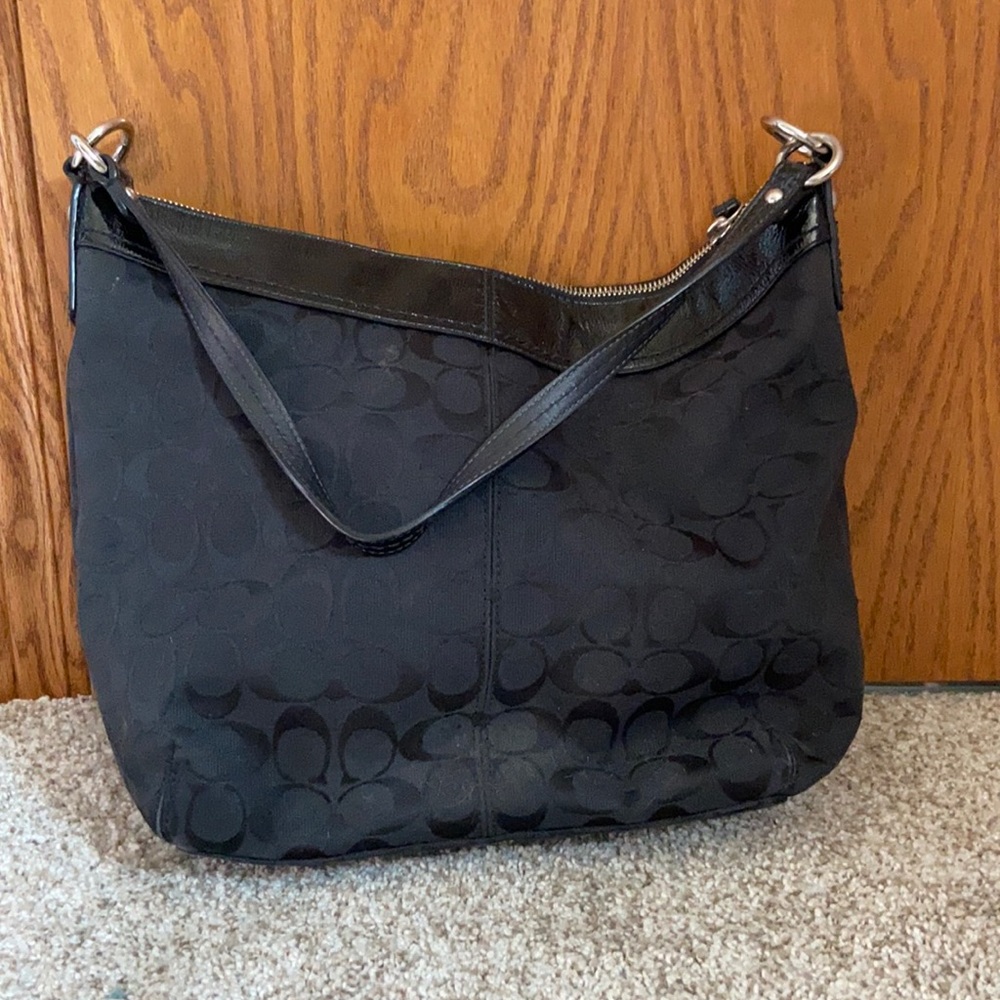 Black coach purse